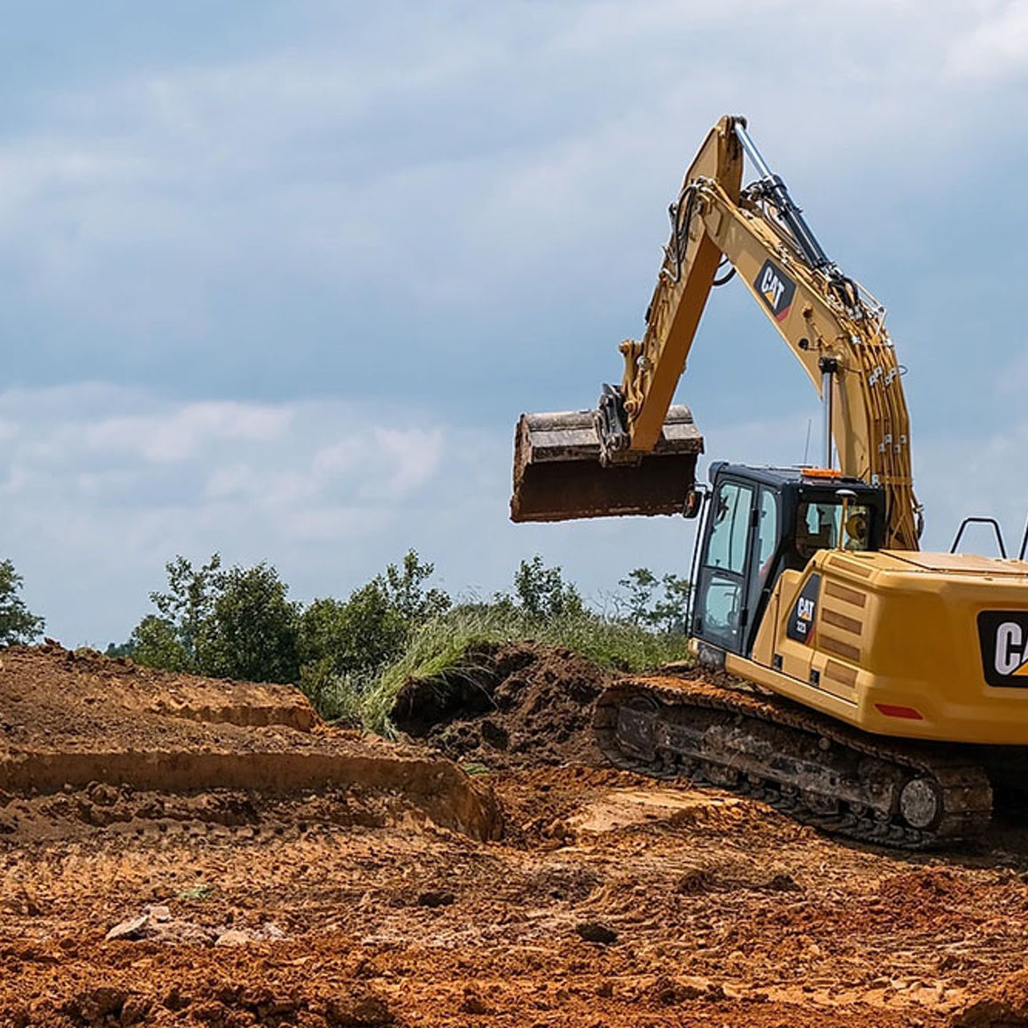 Cat 323 Next Generation Hydraulic Excavator - 3D Trimble Grade Control System